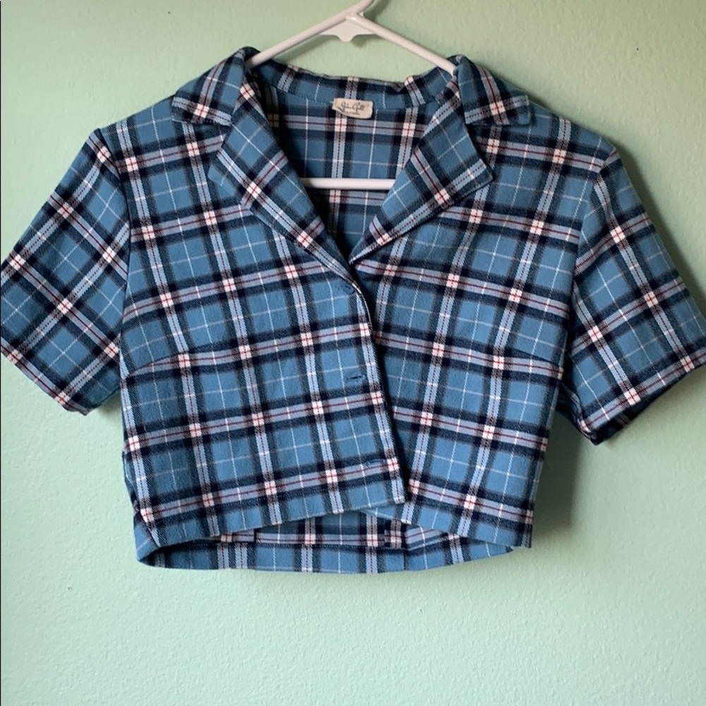 RARE blue vivian top